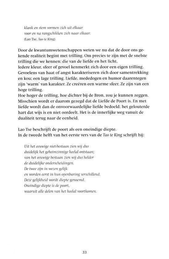 Page d'un livre avec du texte sur l'origine et une citation du Tao Te King.