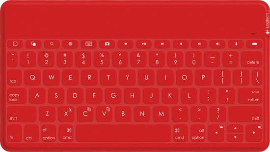 Logitech Keys-To-Go Ultra-Portable Keyboard for iPad - Rood / Azerty