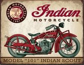 Plaque murale - Indian Scout Motorcycle - 30x40 cm