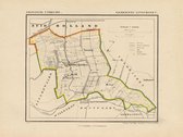 Historische kaart, plattegrond van gemeente Linschoten in Utrecht uit 1867 door Kuyper van Kaartcadeau.com