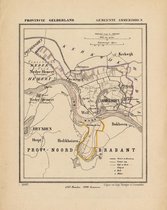 Historische kaart, plattegrond van gemeente Ammerzoden in Gelderland uit 1867 door Kuyper van Kaartcadeau.com