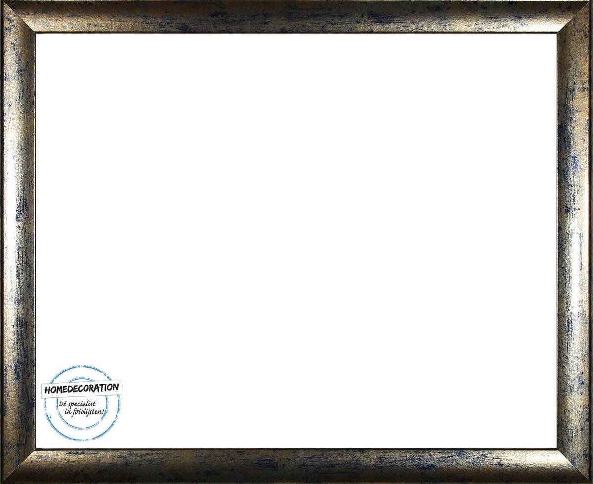 Colorado MDF fotolijst 48x73 cm, blauw, goud gevlekt