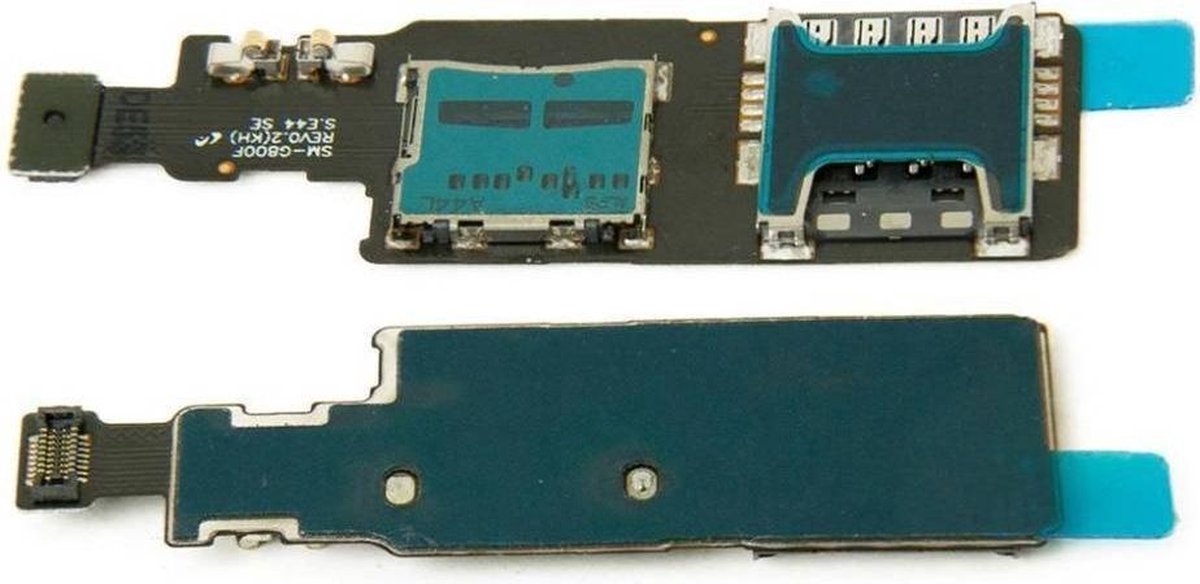Samsung Galaxy S5 Mini G800F Simkaart Tray SD Card Lezer / Reader kaart houder Geheugen Memory Tray Slot Flex Kabel Vervangend onderdeel - TrendParts