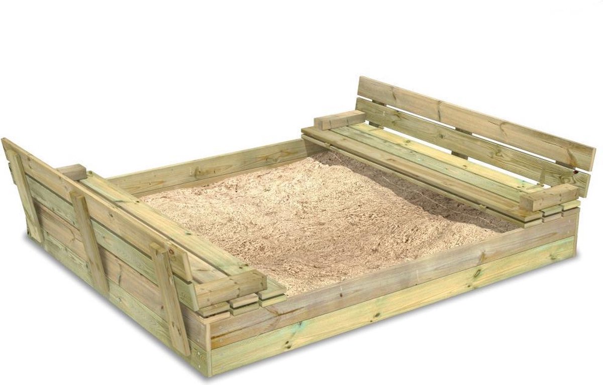 Wickey Zandbak Flippey 150 x 165 , Tuinspeelgoed