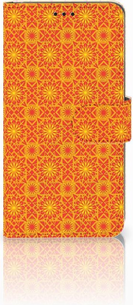 Samsung Galaxy S10 Telefoon Hoesje Batik Oranje