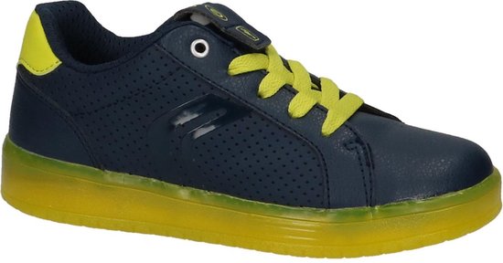 Geox - J 745p B  - Sneaker laag gekleed - Jongens - Maat 34 - Blauw - 0749 -Navy/Lime
