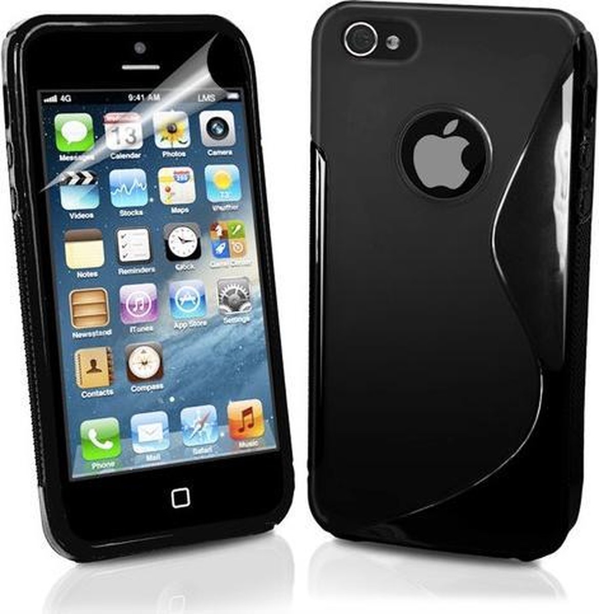 S Line Gel Case hoesje voor iPhone 5 zwart
