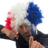 French Flag Afro Wig