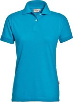 Santino Ricardo Dames Polo-shirt korte mouwen - S - Bedrukking - Zwart