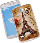 Eiffeltoren TPU Cover Case voor Huawei Y550 Hoesje