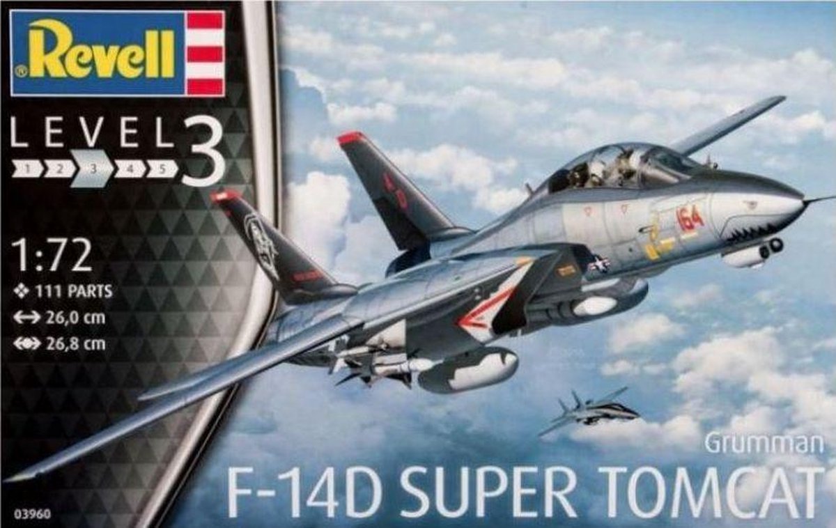 Revell Modelbouwpakket Vliegtuigen - 03960 F-14D Super Tomcat Plastic - 1:72 - Modelbouw — afbeelding 10