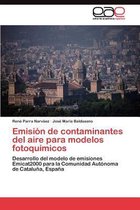 Emisión de contaminantes del aire para modelos fotoquímicos