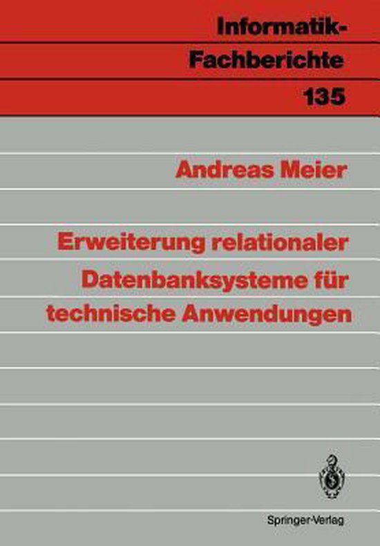 Erweiterung relationaler Datenbanksysteme für technische An ... - cover