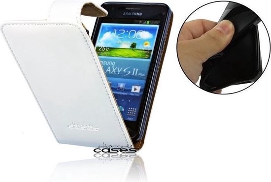 Verleden kunstmest Wedstrijd Flex-Line Flip Case Cover Hoesje Samsung Galaxy Trend Plus Wit | bol.com