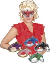 24 stuks: Masker Venetie - corona in 6 kleuren - assorti