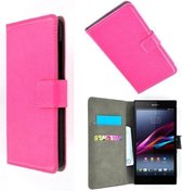 Sony Xperia E3 Wallet Bookcase hoesje Roze