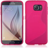 Samsung Galaxy S6 Edge Silicone Case s-style hoesje Roze