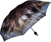 opvouwbare paraplu met paarden print