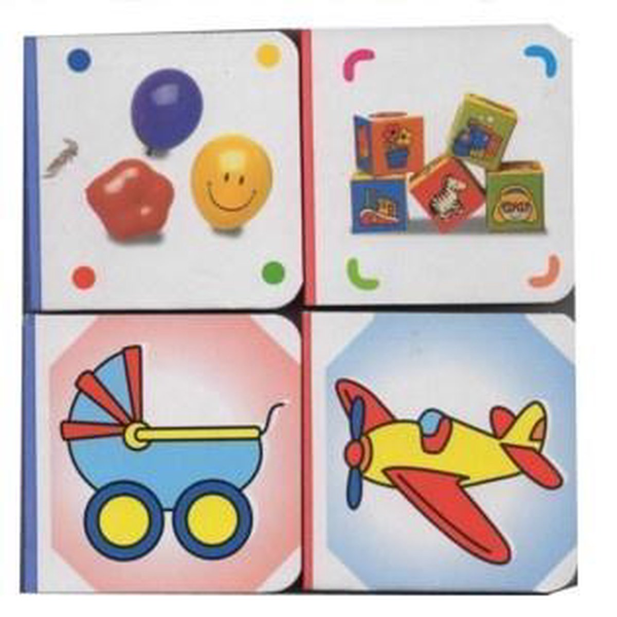 Simply for kids Baby kubusboekjes set van 4 stuks