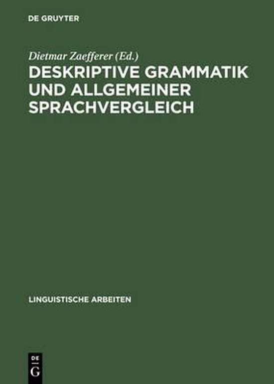 Deskriptive Grammatik und allgemeiner Sprachvergleich - cover