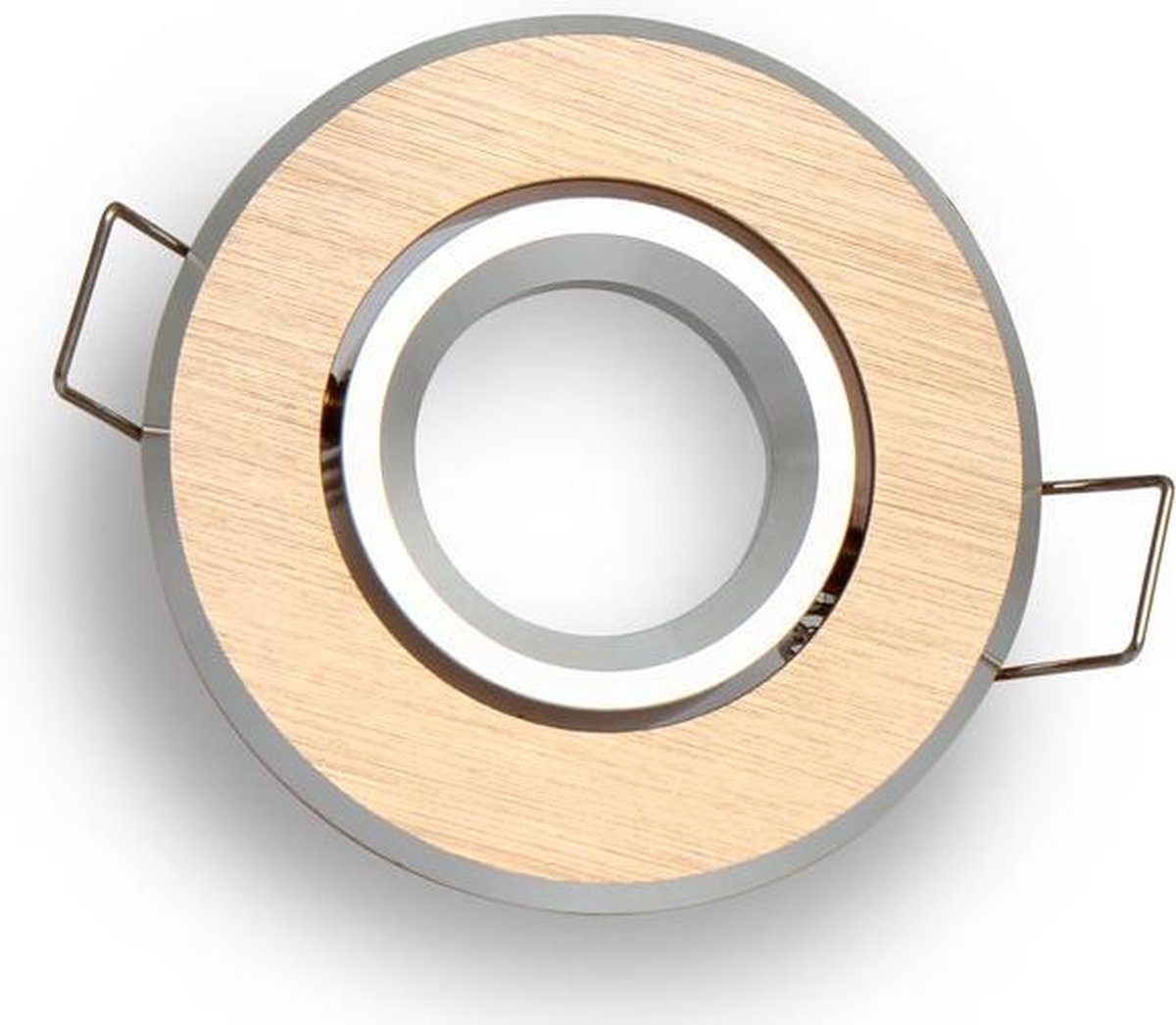 LED line Inbouwspot - Rond - Kantelbaar - MR11 Fitting - Ø 70 mm - Geborsteld Goud