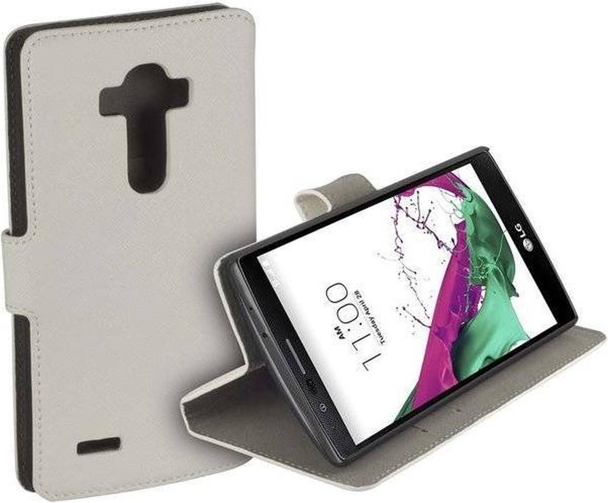 HC wit bookcase voor de LG G4 Hoesje