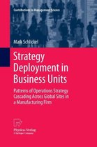 Contributions to Management Science- Strategy Deployment in Business Units