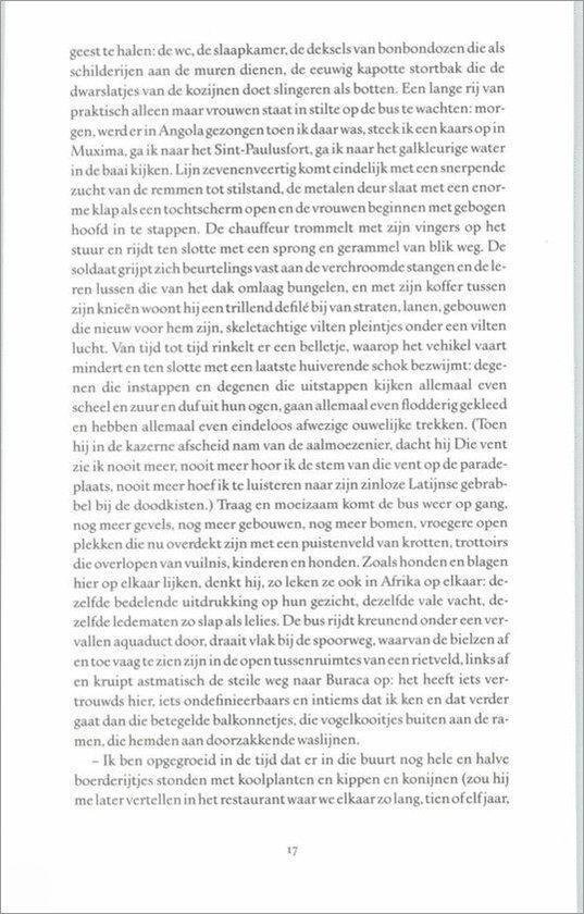 Een bladzijde uit een boek met Nederlandse tekst, over herinneringen aan een reis en personen.