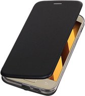 Slim Folio Case - Book Case Telefoonhoesje - Folio Flip Hoesje - Geschikt voor Samsung Galaxy A7 2017 A720F - Zwart