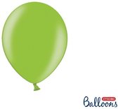 """Strong Ballonnen 23cm, Metallic Bright groen (1 zakje met 50 stuks)"""