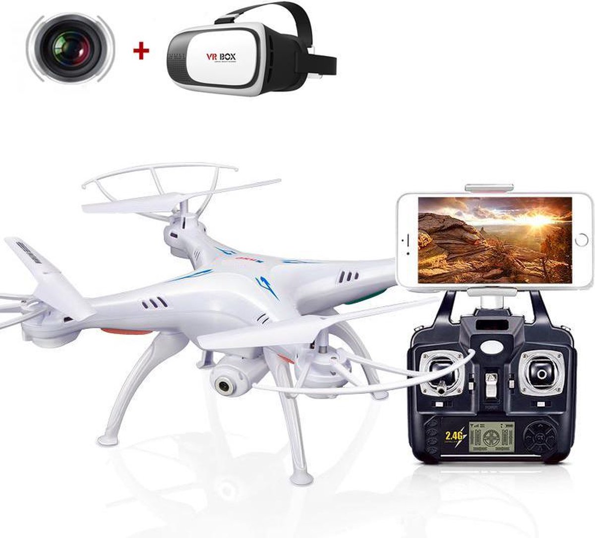 X39S Virtual Reality Wifi Drone - FPV Drone - en Virtual Reality Bril | bol.com