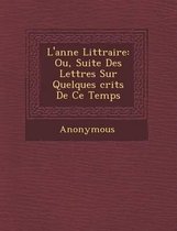 L'Ann E Litt Raire