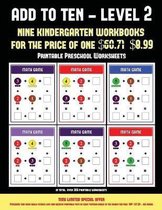 Printable Preschool Worksheets (Add to Ten - Level 2)