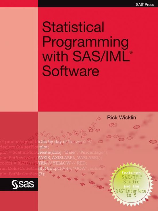 Statistical Programming with SAS/IML Software - cover