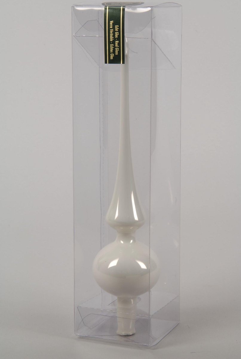 Decoris Piek glas 26cmwinterwit