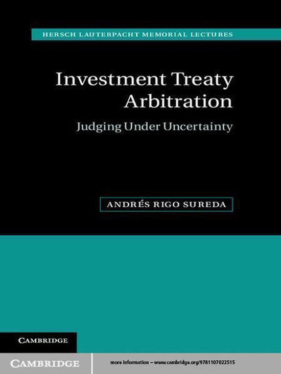 Hersch Lauterpacht Memorial Lectures 20 - Investment Treaty  ... - cover
