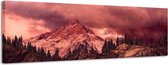 Rocky Mountains - Canvas Schilderij Panorama 158 x 46 cm