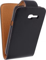 Xccess Leather Flip Case Samsung Galaxy Trend Lite S7390 Black