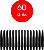 Dragon Darts - darts shafts - 20 sets (60 stuks) - short - zwart - dart shafts - shafts