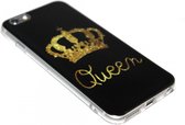 Queen hoesje siliconen Geschikt voor iPhone 6 / 6S