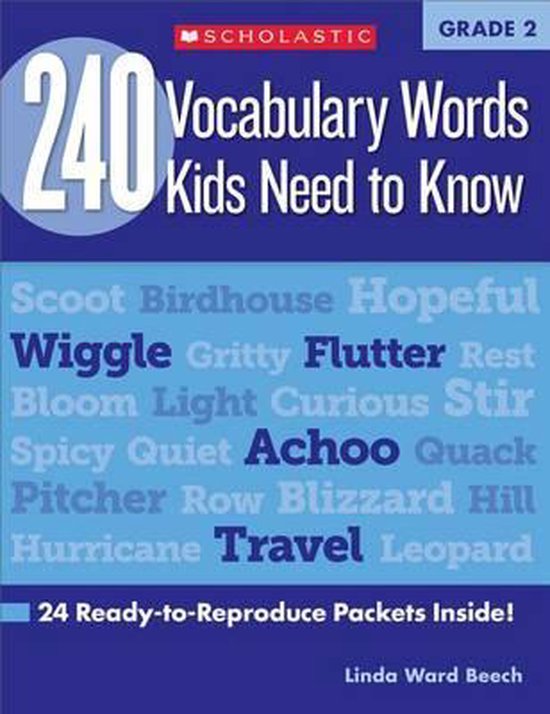 Boek cover 240 Vocabulary Words Kids Need to Know: Grade 2 van Linda Beech (Paperback)