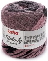 Katia Melody Jacquard bleekrood-zwart
