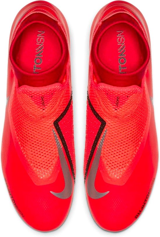 Nike Phantom VSN 2 Pro Firm Ground Boots Crimson Silver .