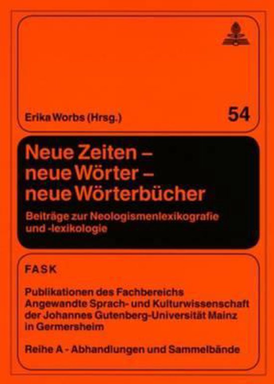 Neue Zeiten - neue Wörter - neue Wörterbücher - cover