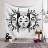 Black White Sun - Zonnekleed - Zon - Wanddecoratie - 70x95CM