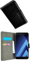 Samsung Galaxy A3 2017 Hoesje P Wallet Bookcase Zwart