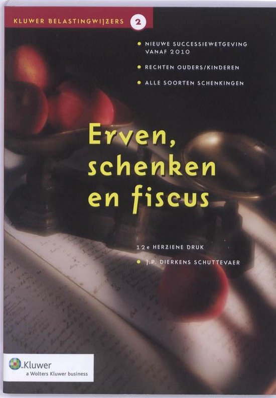 Kluwer belastingwijzers 002 - Erven, schenken en fiscus - cover