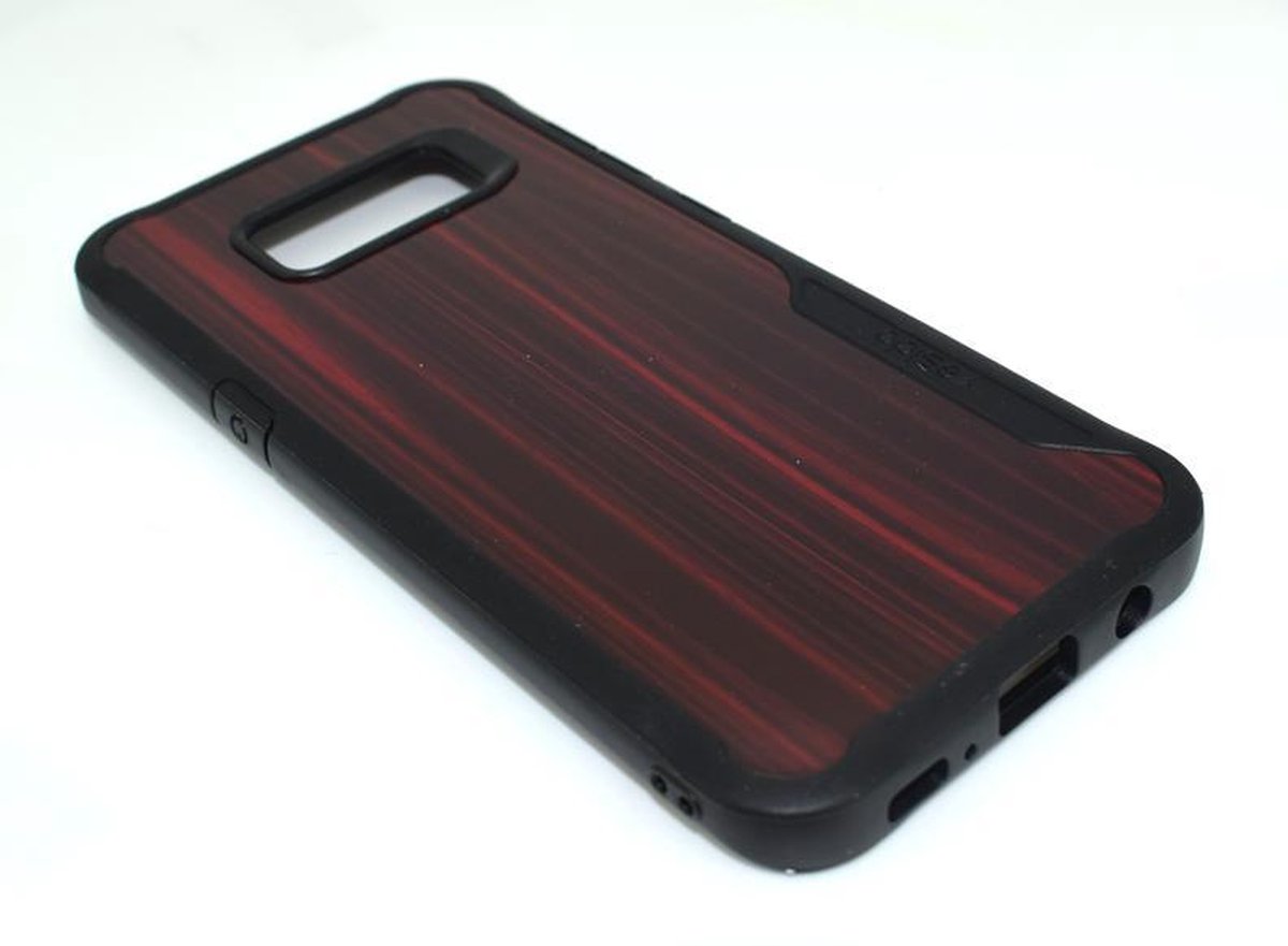 Yesido - Hard Back Cover voor Samsung Galaxy S8 Plus - Houtmotief Rood