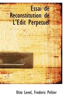 Essai de Reconstitution de L'Edit Perpetuel