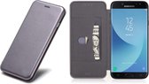 Hoesje geschikt voor Samsung Galaxy J5 (2017) Book Case Hoesje Grijs - Portemonnee Hoesje Leer met Siliconen Houder - Flip Cover 360° Bescherming
